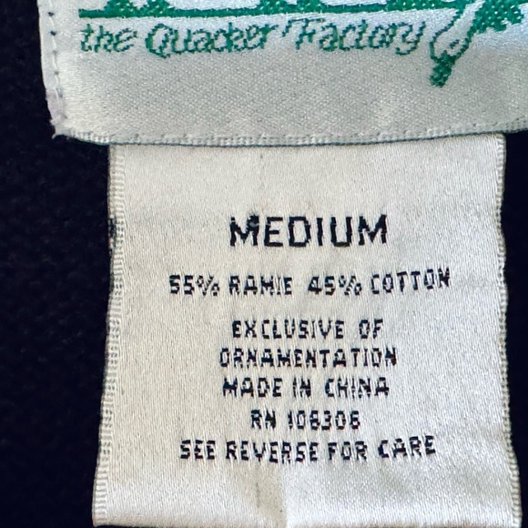 The Quaker Factory Christmast Tree sweater Medium Bead Sequin Holiday New - Picture 5 of 6